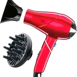 CONAIR Travel Hair Dryer, 1875W Compact Travel Hair Dryer & Twist Folding Handle